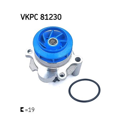 Wasserpumpe SKF VKPC 81230 f&uuml;r AUDI CHRYSLER FORD MITSUBISHI SEAT SKODA VW JEEP