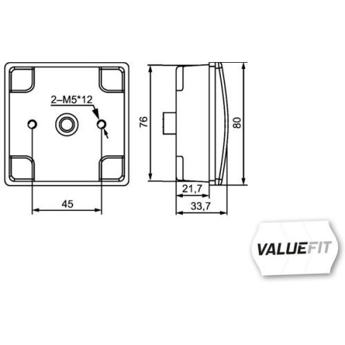 R&uuml;ckfahrleuchte HELLA 2ZR 357 029-051 HELLA VALUEFIT f&uuml;r