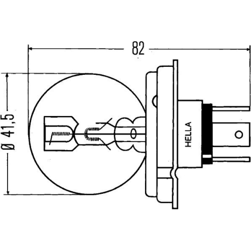 Gl&uuml;hlampe HELLA 8GD 002 088-071 STANDARD