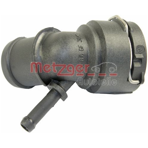 K&uuml;hlmittelflansch METZGER 4010130 f&uuml;r VAG, Motork&uuml;hler, oben