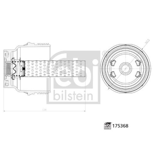 Deckel, &Ouml;lfiltergeh&auml;use FEBI BILSTEIN 175368 febi Plus f&uuml;r TOYOTA LEXUS