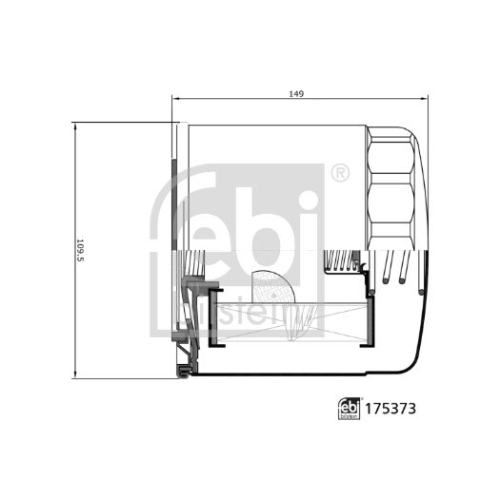 Febi Bilstein 1x 175373 &Ouml;lfilter