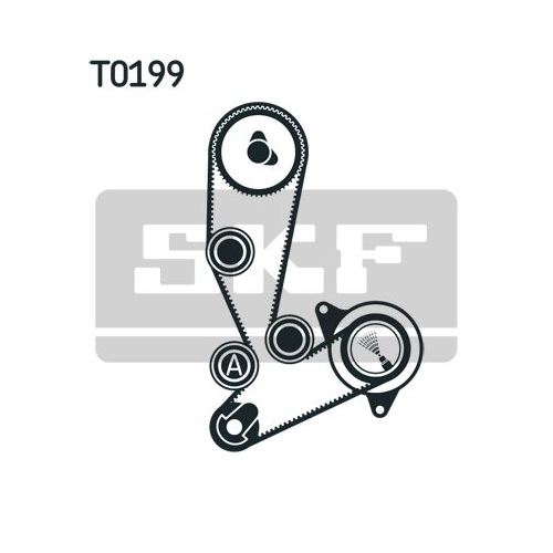 Wasserpumpe + Zahnriemensatz SKF VKMC 02390 f&uuml;r ALFA ROMEO FIAT IVECO LANCIA