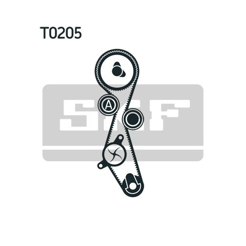 Wasserpumpe + Zahnriemensatz SKF VKMC 03205 f&uuml;r ALFA ROMEO CITRO&Euml;N FIAT FORD