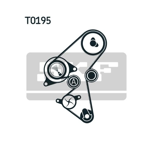 Wasserpumpe + Zahnriemensatz SKF VKMC 03316 f&uuml;r ALFA ROMEO CITRO&Euml;N FIAT FORD