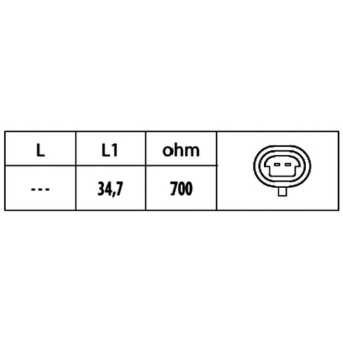 Impulsgeber, Kurbelwelle HELLA 6PU 009 146-591 f&uuml;r FIAT OPEL VAUXHALL FERRARI