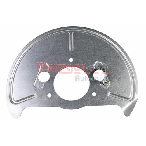 Spritzblech, Bremsscheibe METZGER 6115163 f&uuml;r VAG, Vorderachse links