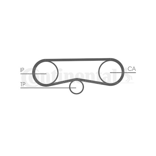 Zahnriemen CONTINENTAL CTAM CT1018 f&uuml;r AUDI VW