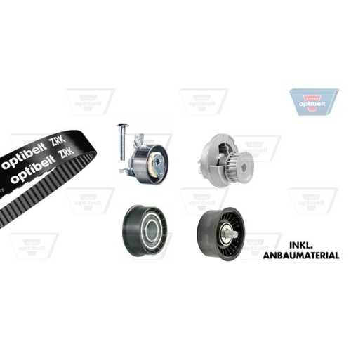 Wasserpumpe + Zahnriemensatz OPTIBELT KT 1207 W2 Optibelt-WAPU-KIT