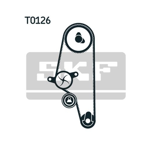 Wasserpumpe + Zahnriemensatz SKF VKMC 01106-2 f&uuml;r AUDI FIAT LANCIA SEAT SKODA VW