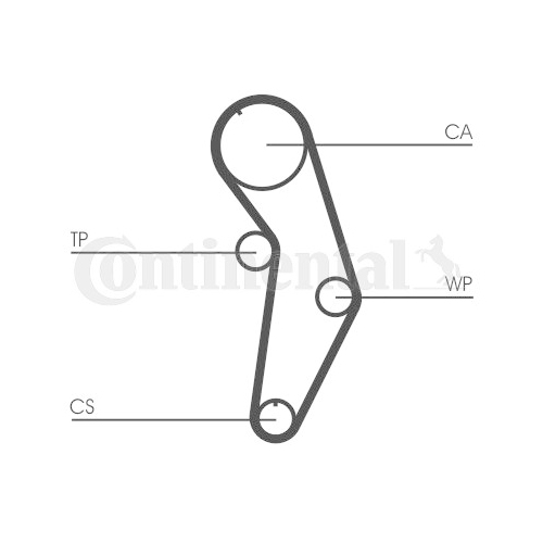 Zahnriemen CONTINENTAL CTAM CT908 f&uuml;r AUDI SKODA VW
