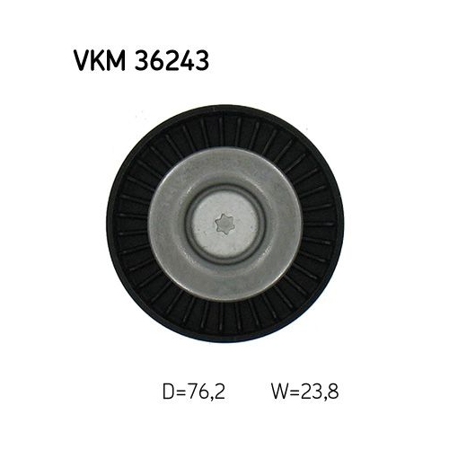 Umlenk-/F&uuml;hrungsrolle, Keilrippenriemen SKF VKM 36243 f&uuml;r FORD VOLVO LAND ROVER