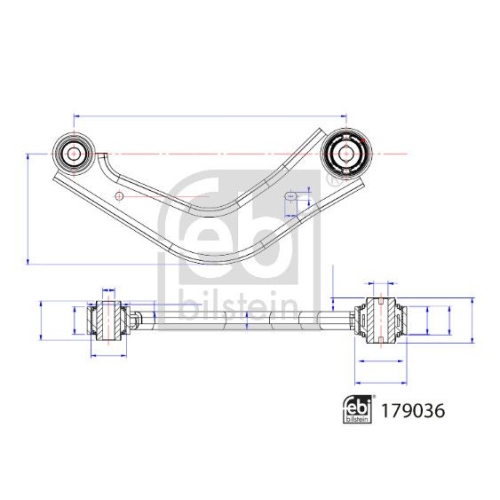 Lenker, Radaufh&auml;ngung FEBI BILSTEIN 179036 f&uuml;r FORD FORD MOTOR COMPANY, oben
