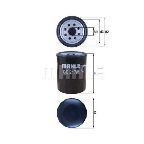 &Ouml;lfilter KNECHT OC 217/6 f&uuml;r FIAT SUZUKI