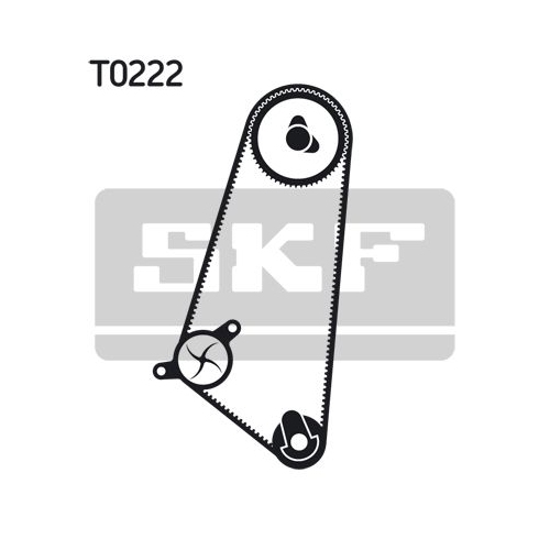 Wasserpumpe + Zahnriemensatz SKF VKMC 01103 f&uuml;r AUDI SEAT SKODA VW