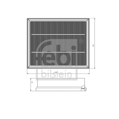Febi Bilstein 172761 Luftfilter, 1 St&uuml;ck