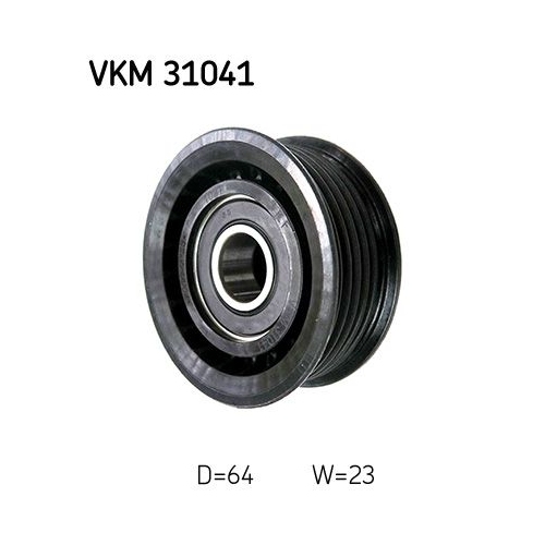 Umlenk-/F&uuml;hrungsrolle, Keilrippenriemen SKF VKM 31041 f&uuml;r AUDI CHRYSLER FIAT VW