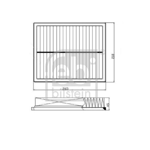 Febi Bilstein 172767 Luftfilter, 1 St&uuml;ck