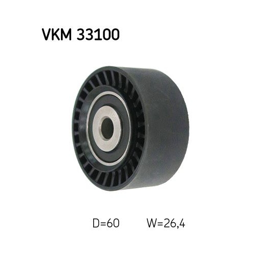 Umlenk-/F&uuml;hrungsrolle, Keilrippenriemen SKF VKM 33100 f&uuml;r CITRO&Euml;N OPEL PEUGEOT