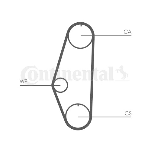 Zahnriemen CONTINENTAL CTAM CT629 f&uuml;r VW