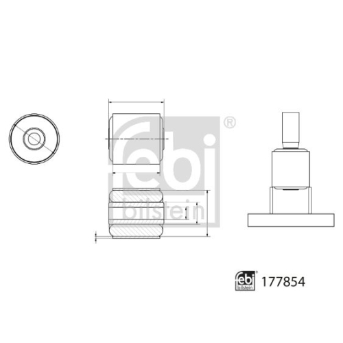 Lagerung, Radlagergeh&auml;use FEBI BILSTEIN 177854 f&uuml;r MERCEDES-BENZ, au&szlig;en, hinten