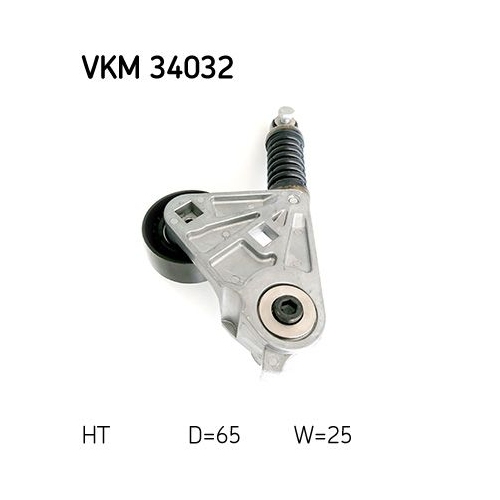 Spannrolle, Keilrippenriemen SKF VKM 34032 f&uuml;r FORD JAGUAR, links