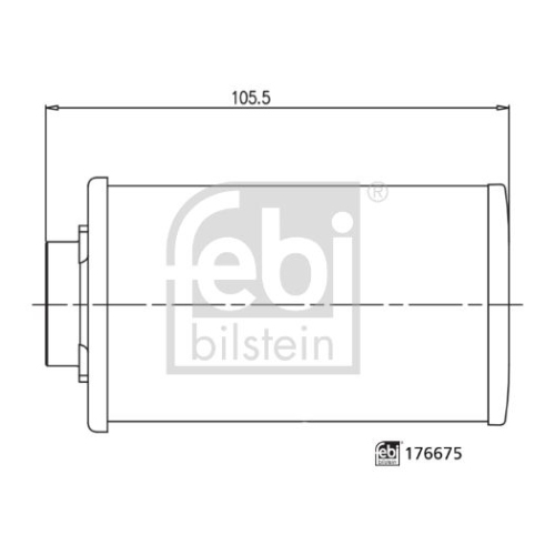 Febi Bilstein 1x 176675 Getriebe&ouml;lfilter f&uuml;r Direktschaltgetriebe, mit Dichtring