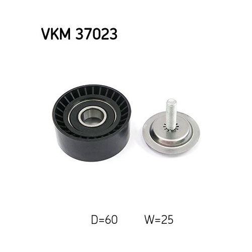 Umlenk-/F&uuml;hrungsrolle, Keilrippenriemen SKF VKM 37023 f&uuml;r MERCEDES-BENZ, unten