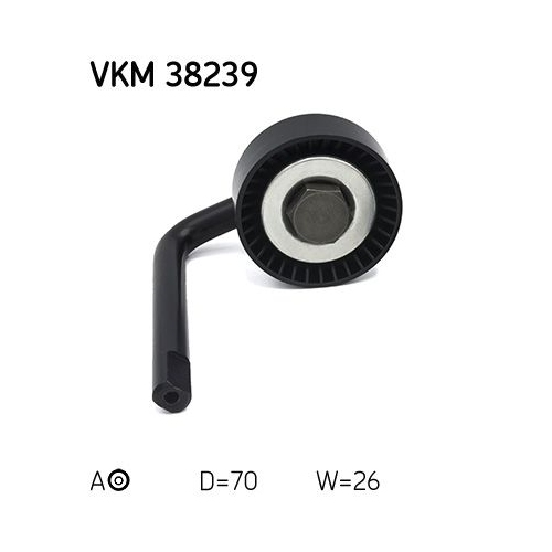 Spannrolle, Keilrippenriemen SKF VKM 38239 f&uuml;r BMW, hinten, rechts, vorne