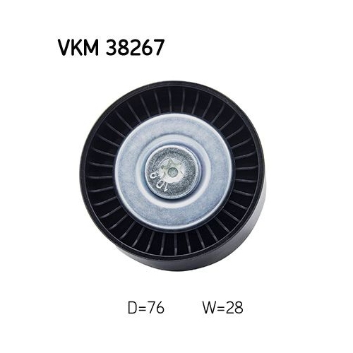 Umlenk-/F&uuml;hrungsrolle, Keilrippenriemen SKF VKM 38267 f&uuml;r MERCEDES-BENZ, mitte