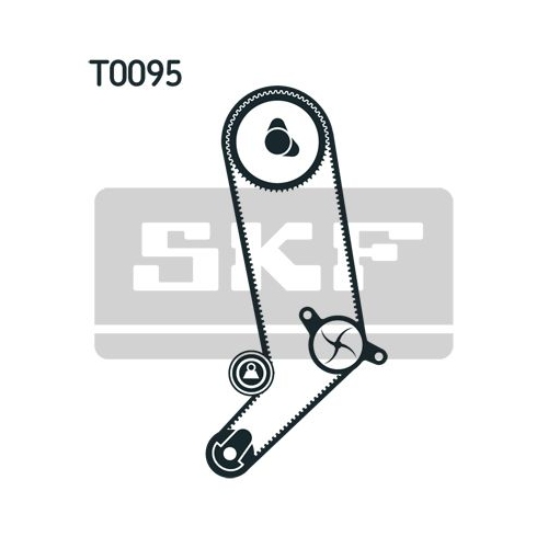 Wasserpumpe + Zahnriemensatz SKF VKMC 01265 f&uuml;r AUDI VOLVO VW