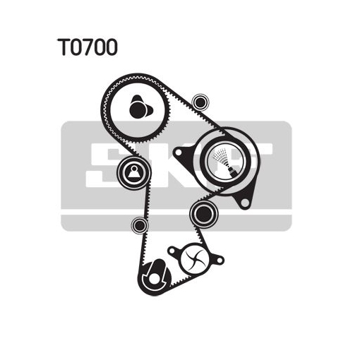 Wasserpumpe + Zahnriemensatz SKF VKMC 01148-2 f&uuml;r AUDI FORD MITSUBISHI SEAT VW