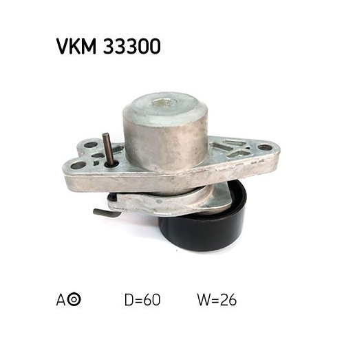 Spannrolle, Keilrippenriemen SKF VKM 33300 f&uuml;r CITRO&Euml;N PEUGEOT, links, oben