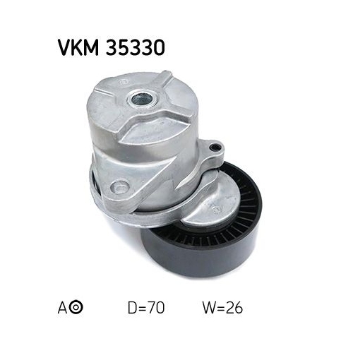 Spannrolle, Keilrippenriemen SKF VKM 35330 f&uuml;r OPEL VAUXHALL CHEVROLET, mitte