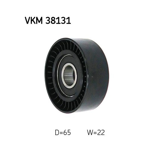 Umlenk-/F&uuml;hrungsrolle, Keilrippenriemen SKF VKM 38131 f&uuml;r MERCEDES-BENZ, rechts