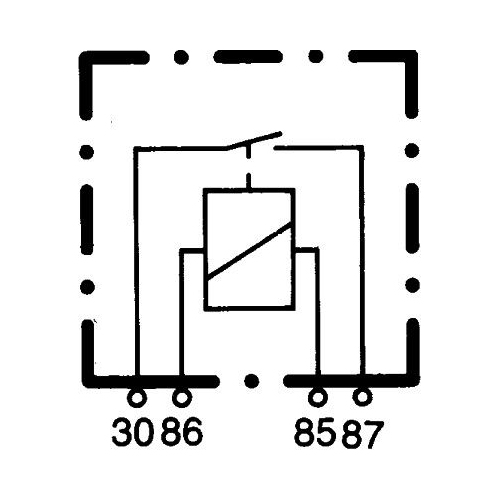 Relais, Arbeitsstrom HELLA 4RA 003 437-091 f&uuml;r DAF FORD IVECO FAUN O & K JCB VDL