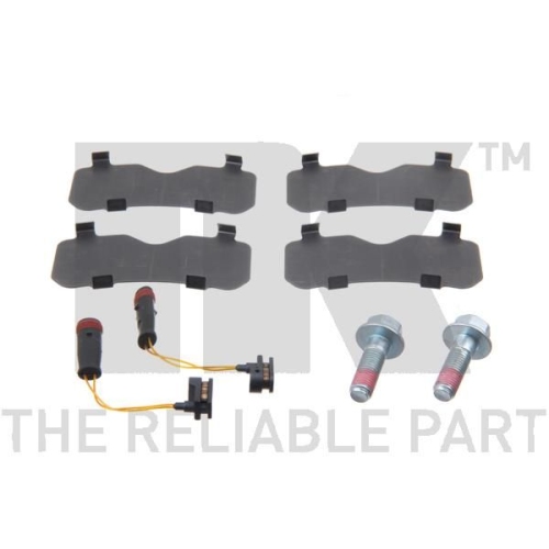 Bremsbelagsatz, Scheibenbremse NK 223363 f&uuml;r MERCEDES-BENZ VW, Hinterachse