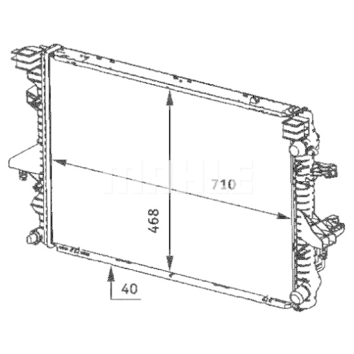 K&uuml;hler, Motork&uuml;hlung MAHLE CR 583 000P PREMIUM LINE f&uuml;r VAG