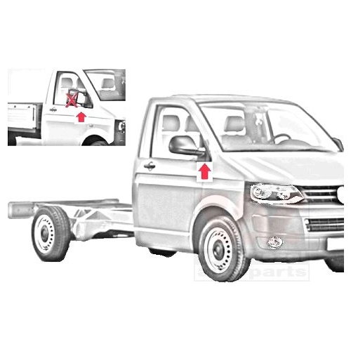 Au&szlig;enspiegel VAN WEZEL 5896807 * HAGUS * f&uuml;r VW, links