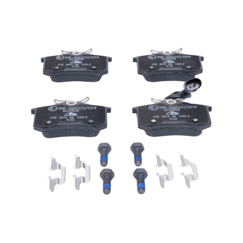 Bremsbelagsatz, Scheibenbremse ATE 13.0460-2859.2 f&uuml;r FORD SEAT VAG, Hinterachse