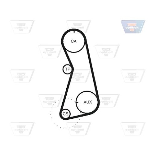 Zahnriemensatz OPTIBELT KT 1135 Optibelt-ZRK KIT f&uuml;r AUDI VW