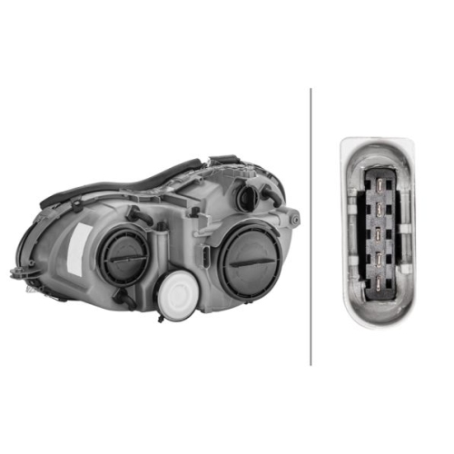 Hauptscheinwerfer HELLA 1DB 007 988-201 f&uuml;r MERCEDES-BENZ KARMANN, rechts
