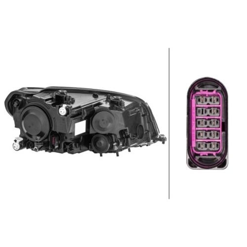 Hauptscheinwerfer HELLA 1EA 012 286-051 f&uuml;r VW, links