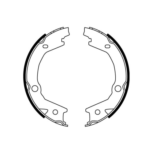 Bremsbackensatz, Feststellbremse TRW GS8747 f&uuml;r SSANGYONG HYUNDAI KIA