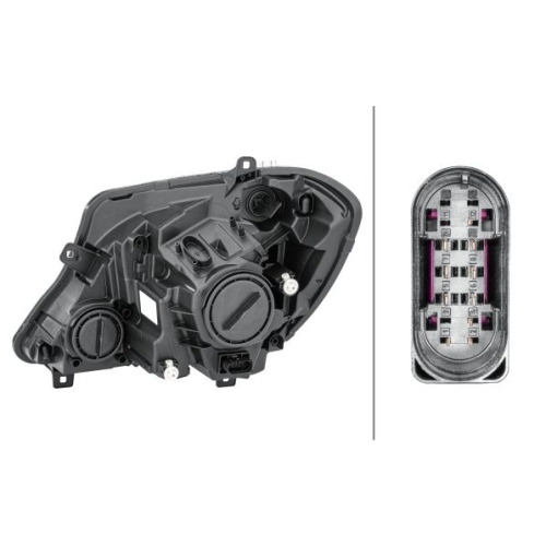 Hauptscheinwerfer HELLA 1ED 011 030-121 f&uuml;r MERCEDES-BENZ, rechts