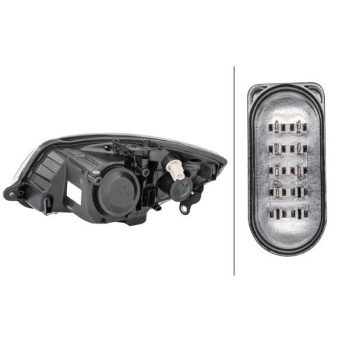 Hauptscheinwerfer HELLA 1ED 247 025-221 f&uuml;r SKODA, rechts
