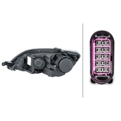 Hauptscheinwerfer HELLA 1EE 247 013-061 f&uuml;r VW, rechts