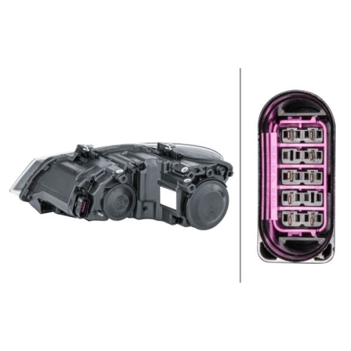 Hauptscheinwerfer HELLA 1EE 247 051-101 f&uuml;r VW, rechts
