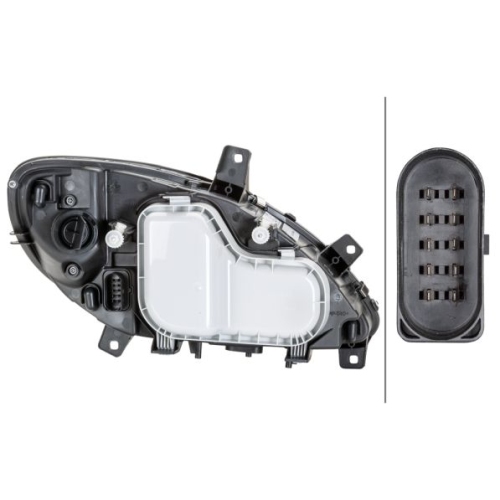 Hauptscheinwerfer HELLA 1EG 246 041-011 f&uuml;r MERCEDES-BENZ, links