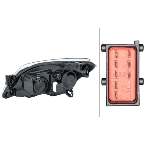 Hauptscheinwerfer HELLA 1EG 270 370-321 f&uuml;r OPEL GENERAL MOTORS, rechts